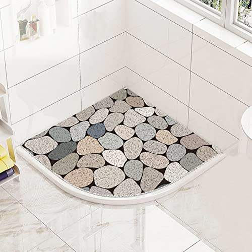 AHDFY Antirutschmatte Dusche, Duschmatte rutschfest, Duscheinlage Anti-Schimmel - Duschvorleger Eckdusche rutschfeste Matte Ideal Für Begehbare Duschwannen, Senioren & Kinder,A,60x60cm