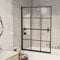 HOMIUSE Duschkabine ESG 100x140 cm Schwarz Duschwand für Badewanne Duschwand Glas Badewannenaufsatz Duschabtrennung Badewannenfaltwand Duschglaswand Duschtrennwand Elegant & Modisch Klares Aussehen