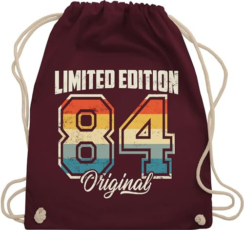 Turnbeutel Rucksack - 40. - Limited Edition 1985 Original I Vierzigster Geburtstag I 40 Geburtstag - Unisize - Bordeauxrot - geschenkideen für frauen ab geschenkideen+für+frauen+ab+40 40er 1984