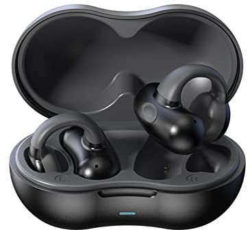 Open Ear Kopfhörer Knochenschall Luftleitung Kopfhörer kabellos Bluetooth Sport Wireless Ear Clip Bone Conduction Headphones Open Ear Knochenleitung Ohrhörer Conducting Clip auf Kopfhörer Ohrhörer