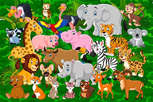 Cartoon Wild Animals 100 Piece Jigsaw Puzzles for Kids Gifts | Jigsaw Puzzles for Children Boys Girls Age 5+