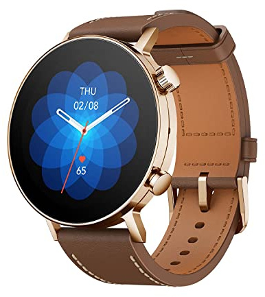 Amazfit [Limited Edition] GTR 3 Pro Smart Watch with Heart Rate, SpO2 Monitor, Sports Watch with 150+ Sports Modes, GPS, Bluetooth Call, Music Storage&Control, Alexa Built-in, Gold (Renewed)