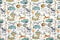 Stoff Meterware Kinderstoff Baumwollstoff Baumwolle - 1 Meter, Nähen, Bettwäsche, Kinder, Baby, Jungen, Mädchen, Bekleidung, Deko (Tiere aus Afrika)