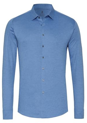 Desoto Hemd Bügelfrei Modern Kent Braun - Grösse - Herren - Bekleidung - Slim-fit - Bügelfreie Baumwolle - Perfekt für Herbst und Winter