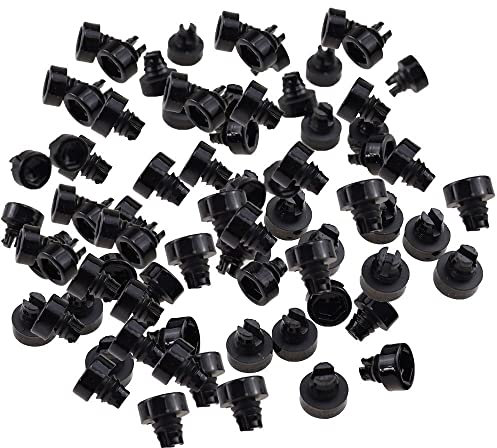 100 pièces/ensemble 7.5mm Rivets de roue de voiture remplacement en plastique clou écrous de pneu goujons boulons Rivets for décoration de lèvre de jante de voiture des pièces de rechange (Color : Bl