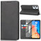 Vaki Handyhülle für Xiaomi Redmi 12 Hülle mit Schutzfolie, Schutzhülle Redmi 12 Leder Wallet Kartenfach Standfunktion Klapphülle für Xiaomi Redmi 12 6.79 Case Cover Klappbar (Schwarz)