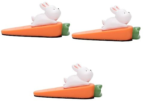 EXCEART 3st Häschen Türstopper Kaninchen Türstopper Kaninchen-türstopper Türstopper Für Schlafzimmer Wandschutz Türstopper Cartoon-türstopper Hase Türstopper Vinyl Schmücken Stumm Kind
