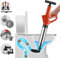 HOMREALM High Pressure Toilet Plunger, Drain Snake Clog Removal Tool, Heavy Duty Sink Plunger with Visual Barometer, Air Drain Blaster Heavy Duty Plunger for Toilet, Drain, Sewer, Pipe, orange