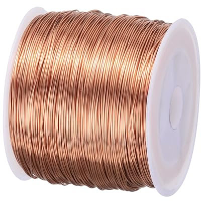 sourcing map 0.5mm Magnet Wire 328ft Enameled Copper Wire Enameled Magnet Winding Wire Coil 200g 155C for Transformers Inductors