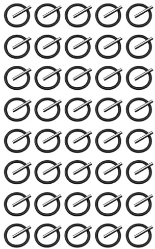 Sarini 80 Stück Ersatzstifte und O-Ringe,1/2 Zoll Stecknuss,Gerüstbau,4 mm Schlagring und 3 x 25 mm Steckstifte für Schlagschrauber,Hochdruckreiniger,Schlagnuss,Gerüstbaumaschine