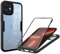 Draamvol for iPhone 11 Case Built-in Screen Protector Clear Silicone Bumper Cover Shockproof 360°Full Body Drop Protection Transparent Cover for iPhone 11 Phone Case, Black