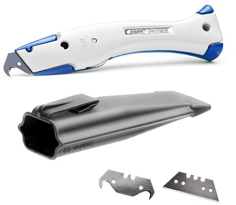 Delphin®-03 Club Edition inkl. Klingen und Kunststoffköcher, Teppichmesser