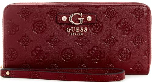 GUESS Gerty SLG Large Zip Around Wallet L Claret