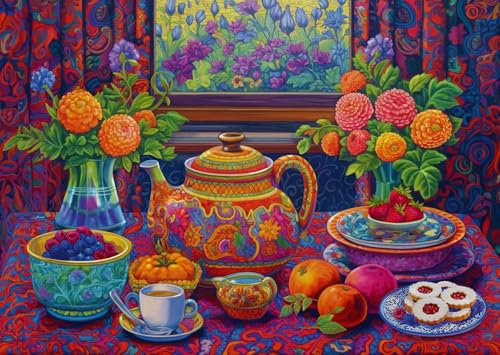 Ravensburger Time for Tea - 300 Piece Jigsaw Puzzle for Adults and Kids Age 9 Years +