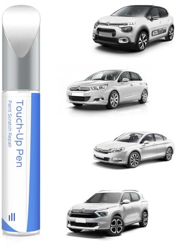 PARTS4EV KWE Blanc Nacre/Pearl White Peinture de retouche pour Citroën Correspondance exacte - Réparation des rayures et des écaillages