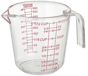 Caraffa graduata 360 ml in plastica Baker Secret multicolore