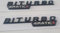 2 Pcs 3D BITURBO 4 Matic Auto Emblem Badge Logo glänz schwarz