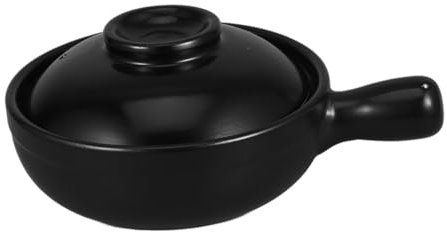 VERDANVERSE Cazuela Tapa Olla Arrocera De Japonés Cazuela Para Cocinar Ollas Con Tapa De Barro Hogar Para Sopa y Frijoles