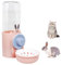 Andiker Rabbit Water Bottles, 500 ml/17.6 oz Dog Water Bottle No Drip Hanging Water Automatic Dispenser for Cat Hamster Hedgehog Ferret Small Animal (Pink, 500 ml)