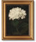 ARPEOTCY Vintage Goldener Rahmen Wandbilder Wohnzimmer, Wanddeko mit Blütenmotiven, Leinwand Bilder Wandbilder für Wohnzimmer & Schlafzimmer, Eine weiße Blume 25L x 20W cm