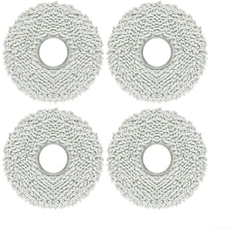 Lot de 4 serpillères en microfibre pour aspirateur robot Karcher RCV 5 Plus Smart
