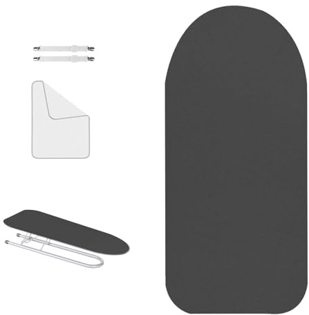 Funda For Tabla De Planchar De 52 X 11 Cm Acolchado Grueso Resistente A Las Quemaduras Y Al Polvo Accesorio De Planchado For Decoración Del Hogar(Negro)