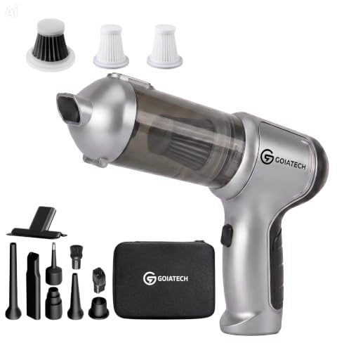 GOIATECH Handheld Car Vacuum Cleaner cordless, 20000Pa 4-in-1, Car High Power Handheld Vacuum, Portable Mini Vacuum with Brushless Motor for Car Interior, Pet Hair and Home Use