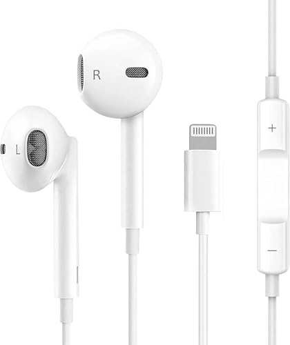 Lightning Wired Earphones,Apple MFi Certified In-Ear Wired Earbuds Headphones for iPhone 14/14 Plus/13/12/11/8/7 X Pro Max,iPad