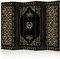 decomonkey Paravent Raumteiler Innen Ornament Mandala 225x172 cm 5 Teilig Einseitig Room Divider Wall Raumteiler Stehend Trennwand Sichtschutz Spanische Wand Sichtschutzwand Wohnzimmer Holz