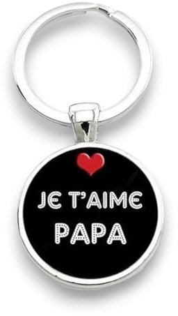 Porte-clés Je t'aime Papa, Porte-clef papa, Cadeau Papa, Cadeau fête des pères