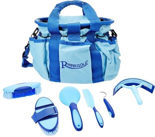 Rhinegold - Bolsa de Aseo con Kit de Accesorios, Color Azul