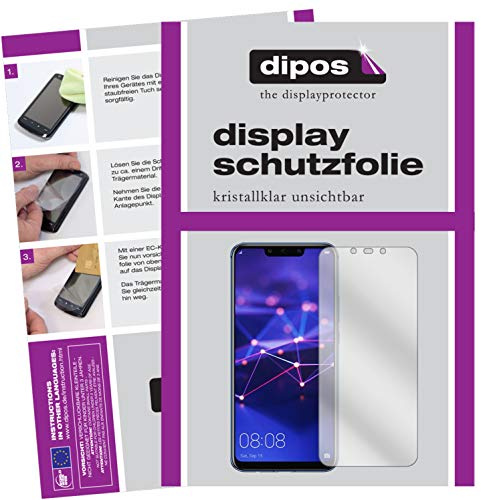 dipos 2x Displayschutzfolie klar für Huawei Mate 20 Lite | Passt perfekt, Ultra-Dünn, kratzfest, blasenfrei, Case-Friendly, hüllenfreundlich, Fingerprint-kompatibel, selbstklebend