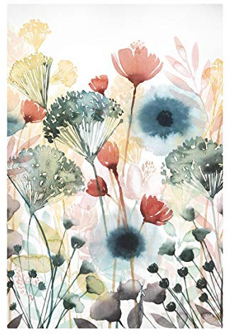 Bilderwelten Leinwandbild Holz-Keilrahmen - Wildblumen im Sommer I - Hochformat 3:2 60 x 40cm