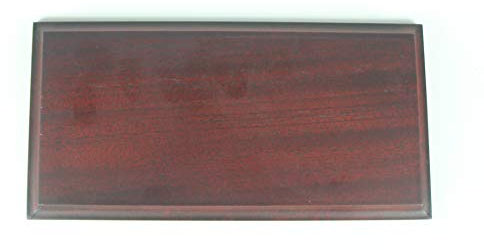 Holzbrett Holztafel 28x14cm mit Profilkante dunkles Holz Platte Bastelholz Blanko