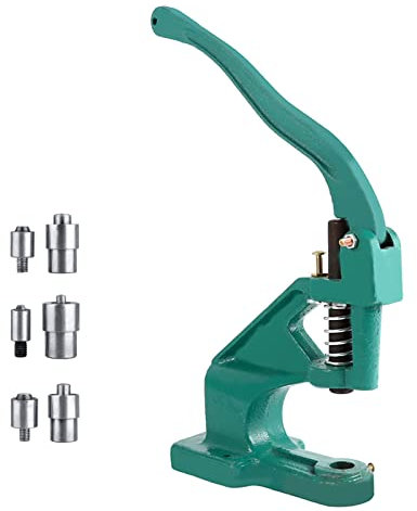 Máquina de Prensa de Remaches Manual Verde Universal, máquina de Ojales, máquina Perforadora, máquina de Prensa de Ojales Manual, Pancarta de Dientes para Cortina, toldo, Bolsa, cinturón