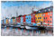 Wandbild Metallbild Norwegen Motiv 3D-Bild Relief handgefertigt Unikat 80x120 cm