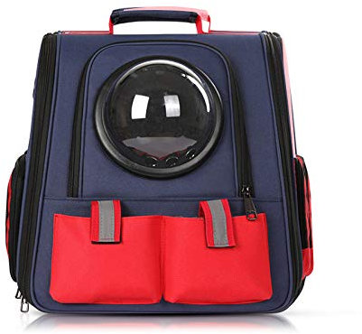 PETCUTE Hunderucksack Hundetasche Atmungsaktiv Haustier Raumkapsel Rucksack für Hund und Katze bis 16lbs für Outdoor-Wanderungen
