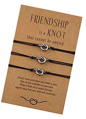 KunBead Jewelry Matching Friendship Bracelets Distance Best Friend Promise Wish Bracelets