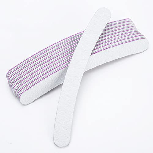 15 lime per unghie a grana 100/180, lime professionali per unghie a doppia faccia, lavabili e riutilizzabili