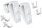 Klemmträger/Fensterhaken/Dekohaken inkl. Adapter für Gardinenstangen und Vitragestangen (2 Stück)