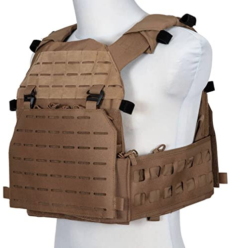 Gunfire Tactical Advanced Laser-Cut Tactical Vest, Farbe:Coyote