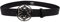 Buckle-Down Damen Star Wars, Galactic Empire Gun Metal Emaille Icon, Black Vegan Leather Belt Gürtel, 1.5 Wide-Fits-38-44 Inches