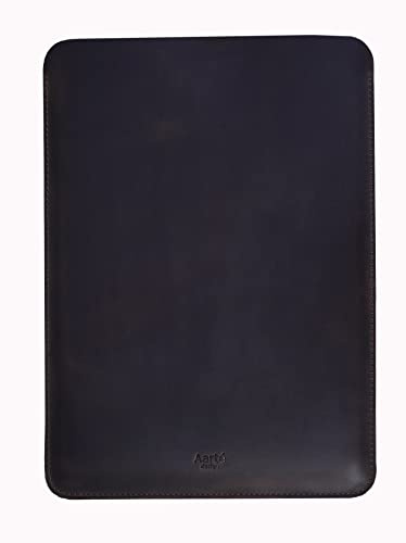Aartedesign Echte Vintage-Lederhülle für 13 MacBook Air/Pro 13 Zoll M1 M2 M3 M4 (2016–2026) (vertikal, Schokolade)