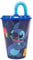 GOBELET RÉUTILISABLE POUR ENFANTS AVEC PAILLE EN PLASTIQUE SANS BPA 430 ML | STITCH PALMS