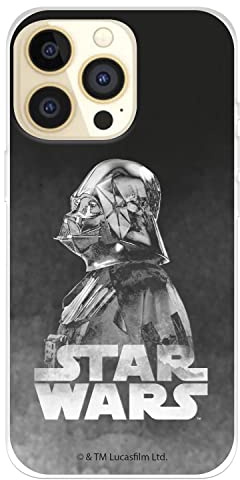 Schutzhülle für iPhone 14 Pro, offizielles Star Wars, Darth Vader, schwarzer Hintergrund, um Ihr Handy zu schützen, flexible Silikonhülle mit offizieller Star Wars-Lizenz