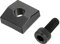 sourcing map Guitar Locking Nut Clamp and Screws Metal Guitar String Block Nut Fittings Black for Tremolo Bridge 3pcs
