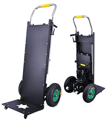 YESYUE Sackkarre Treppensteiger Elektrisch, 1200 W Brushless Motor & 48 V / 36 Ah Wechselakku - Treppenauf Und Abstieg Mit 250Kg Last, S-förmiger Stützarm