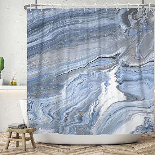 Ttincceer 183x183cm Marmor Duschvorhang Beton Grau Rock Textur Bad Vorhang Ombre Grau Weiß Gemischt Abstrakt Duschvorhänge Wasserdicht Badewanne Vorhang