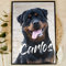 Rottweiler Geschenk Holzbild - Foto Geschenk - personalisierbar zum Hinstellen/Aufhängen optional beleuchtet Hund, Hunde Deko, Mein bester Freund, Geschenk für Herrchen - personalisierte Geschenke