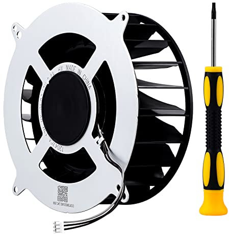 Ceozon Replacement Ps5 Internal Cooling Fan with 23 Blades General 17 Blades Fan for Sony Ps5 Play-Station 5 CPU Cooling Fan Come with Screwdriver